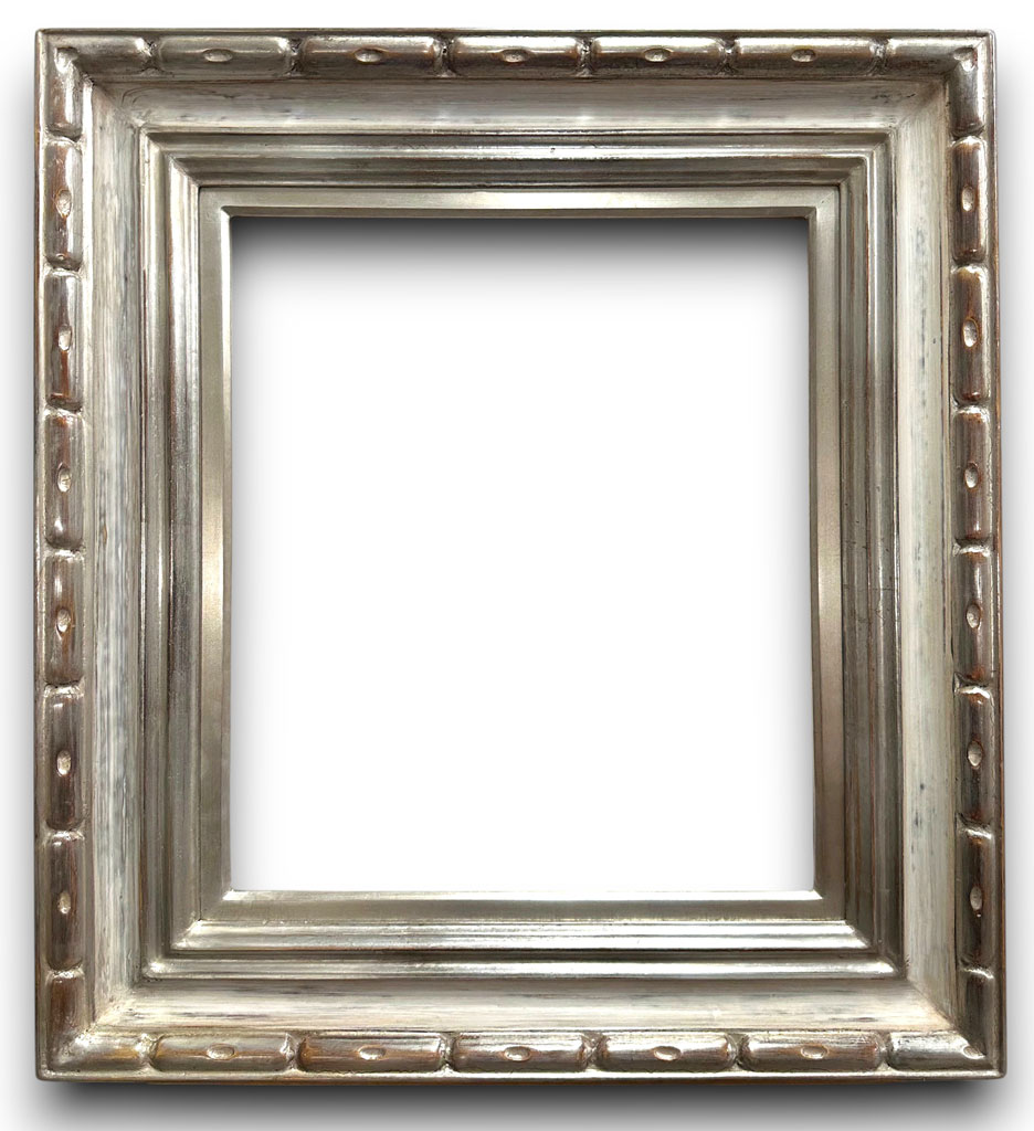 Aighion Sculpté gaudron argent vieux blanc dos noir