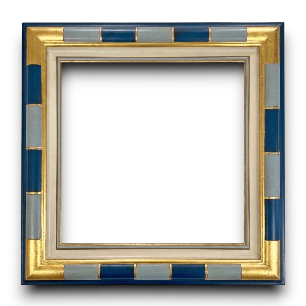 Egée GM L: 70 mm / H: 30 mm Damier bleu mlc45